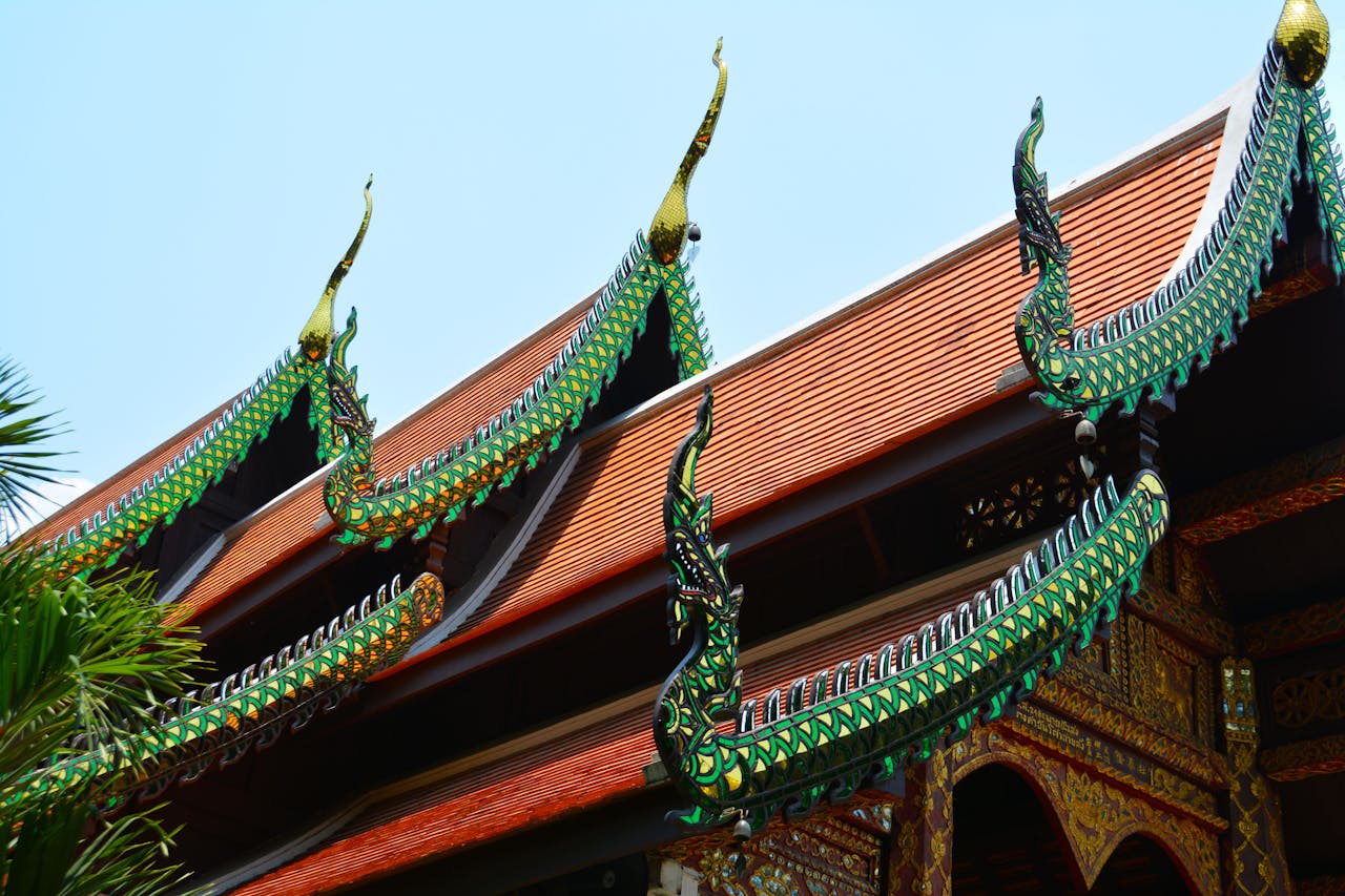 Temple Roofs in Thailand